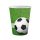 Fotbal Field pahar de hârtie 6 buc, 200 ml
