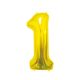 Numere Gold, Balon de folie cu cifra 1 de 85 cm