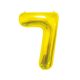 Numere Gold, balon de folie în formă de 7, 85 cm