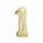 Numere B&C Champagne Balon de folie culoarea şampaniei numărul 1 85 cm