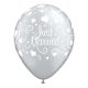 Nuntă Baloane inimioare Metallic Just Married, set de 6, 11 inci (28cm)