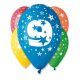 La mulți ani Happy Birthday 9 Star balon, 5 buc 12 inch (30cm)