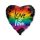 Iubire Love is Love balon din folie 46 cm