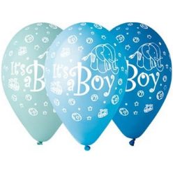   Colorat It's a Boy Balon albastru, 5 buc 12 inch (30 cm)