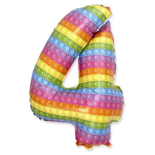 Numere Pop It Balon folie numărul 4 69 cm (WP)