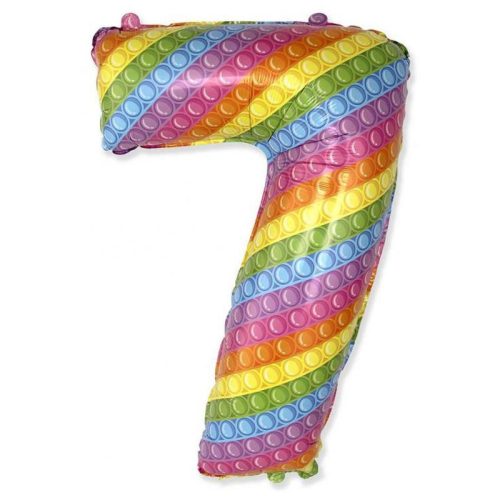 Numere Pop It Balon din folie cu numărul 7 69 cm (WP)