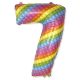 Numere Pop It Balon din folie cu numărul 7 69 cm (WP)