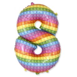 Numere Pop It Număr 8 balon folie 69 cm (WP)