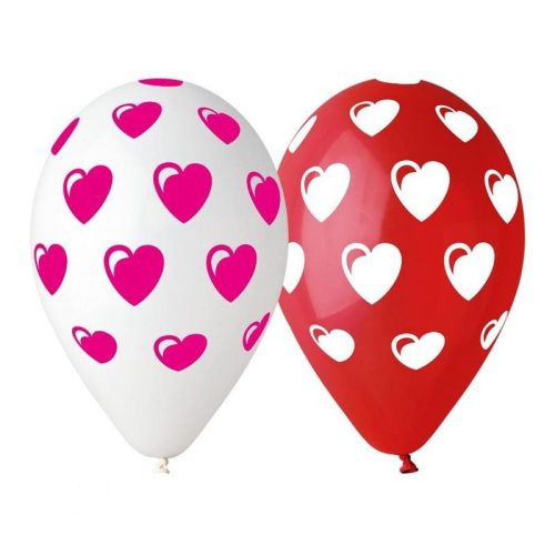 Iubire Heart Balon inimă, 5 buc 12 inch (30 cm)