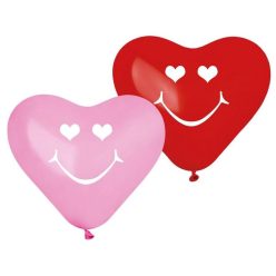 Iubire Smiling Hearts, Balon inimă, 5 buc 10 inch (25 cm)