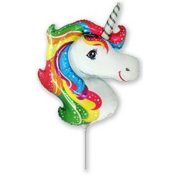 Unicorn Head balon din folie 36 cm (WP)