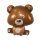 Urs Brown Teddy balon din folie 60 cm