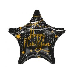   An Nou Fericit! Balon de folie de Anul Nou Happy New Year Midnight 46 cm