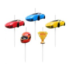 Raliu Racing lumânare de tort, set de lumânări 5 buc