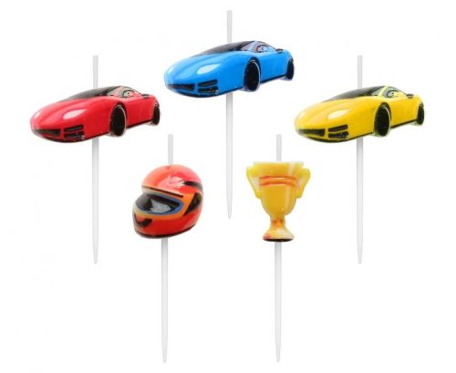 Raliu Racing lumânare de tort, set de lumânări 5 buc