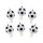 Fotbal Soccer Ball, set de lumânări de tort 6 buc
