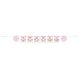 Prima zi de naștere 1st Birthday Pink banner de hârtie 182 cm
