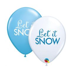 Crăciun Let it Snow balon, 6 bucăți 11 inch (30 cm)