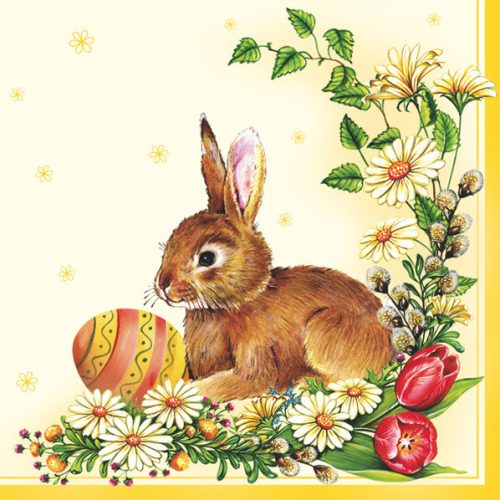 Paște Egg & Hare șervețel 20 buc 33x33 cm