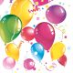 Colorat Party Șervețel cu baloane 20 bucăți 33x33 cm