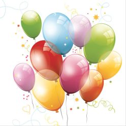 Colorat Balloons șervețel balon 20 buc 33x33 cm