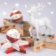 Crăciun White Reindeer șervețele, pachet de 20, 33x33 cm