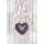Colorat Heart Mapă cu elastic A/4 lavender