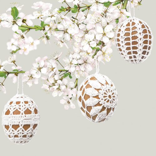 Paște Embroidered Eggs șervețel 20 buc 33x33 cm