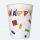 La mulți ani Building Blocks Set de 8 pahare de hârtie Happy Birthday de 250 ml