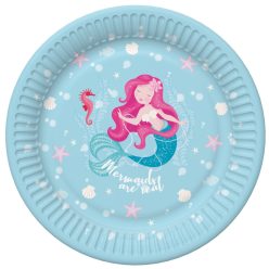 Sirenă Pastel farfurie de hârtie set 8 buc 22,7 cm