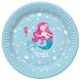 Sirenă Pastel farfurie de hârtie set 8 buc 22,7 cm