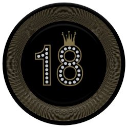   La mulți ani Hollywood Style Happy Birthday 18 farfurii de hârtie 8 buc 18 cm