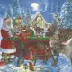 Crăciun Santa with Sleigh șervețele, pachet de 20, 33x33 cm