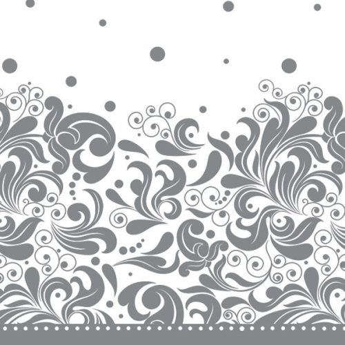 Colorat Silver Șervețel decorativ set de 20 33x33 cm
