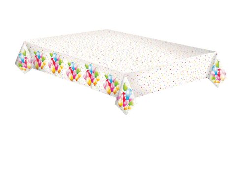 Colorat Birthday Balloons față de masă din hârtie 120x180 cm