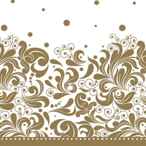 Colorat Silver Șervet auriu decorativ 20 buc 33x33 cm
