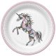 Unicorn Graphic Wild farfurii de hârtie set de 8, 22,7 cm