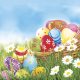 Paște Eggs and Daisies șervețel 20 buc 33x33 cm