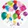 Colorat Party Farfurie de hârtie cu baloane 8 buc 18 cm