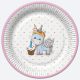 Unicorn Sweet farfurie de hârtie 8 buc 18 cm