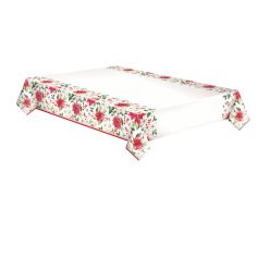 Crăciun Poinsettia fata de masă de hârtie 120x180 cm