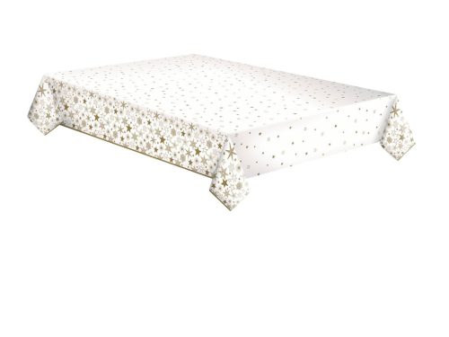 Crăciun Gold Stars față de masă din hârtie 120x180 cm