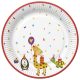 Animale Cute Party farfurie de hârtie 8 buc 22,7 cm