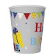 La mulți ani Gifts and Garlands Pahar de hârtie 'La Mulți Ani', set de 8, 250 ml