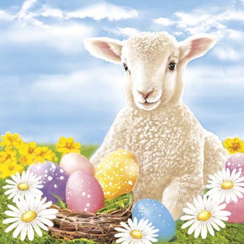 Paște Lamb șervețel 20 buc 33x33 cm