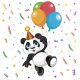 Animale Funny Panda șervețel 20 buc 33x33 cm