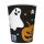 Halloween Scary Black pahar de hârtie 8 buc 250 ml