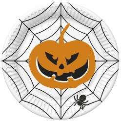 Halloween Scary farfurie din hârtie, 8 buc, 18 cm