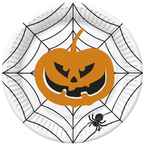 Halloween Scary farfurie din hârtie, 8 buc, 18 cm