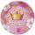 Prințese Crown Farfurie de hârtie prințesă set de 8, 22,7 cm